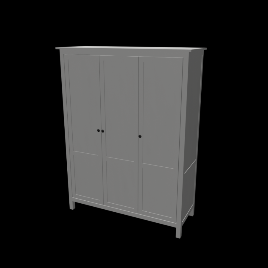 HEMNES Wardrobe With  Doors - Design And Decorate Your Room In D