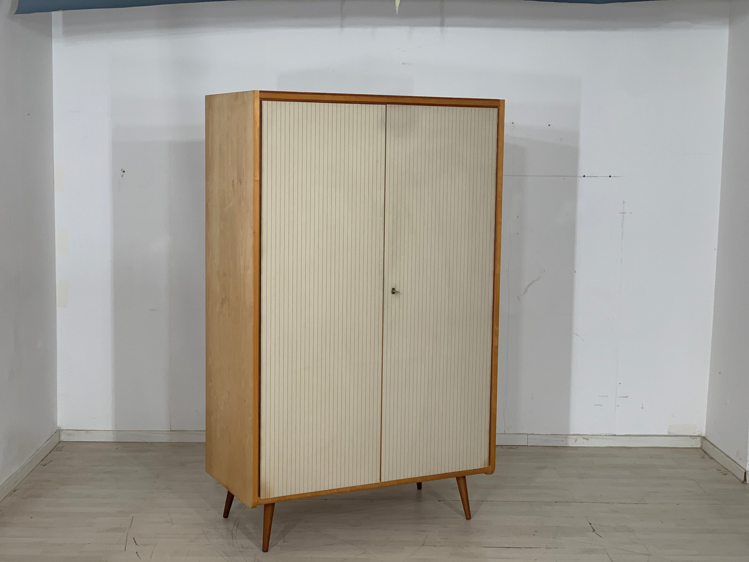 Mid Century Kleiderschrank Schrank Wardrobe Vintage